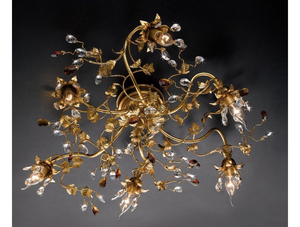 Illuminazione design low cost: illuminazione casa, idee per l ... Plafoniera con cristalli swarovski