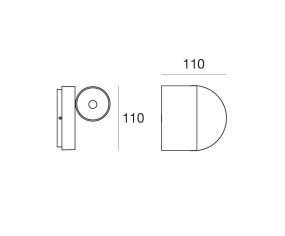 LINEA LIGHT FARETTO DA PARETE/SOFFITTO BART 2