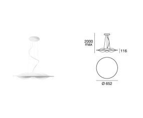 MA&DE SOSPENSIONE CIRCLE WAVE LED 2
