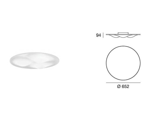 MA&DE PLAFONIERA CIRCLE WAVE LED