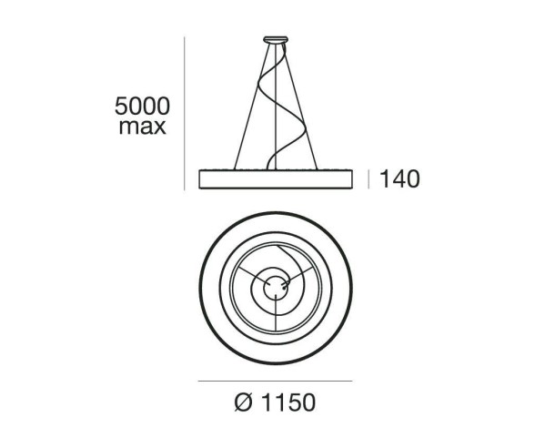 MA&DE SOSPENSIONE SATURN LED