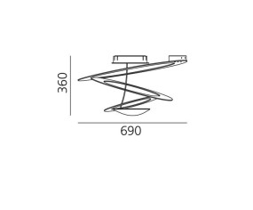 ARTEMIDE PLAFONIERA PIRCE MINI HALO 2