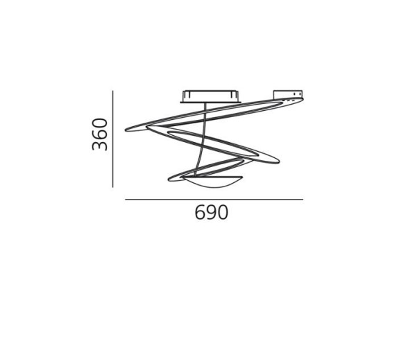 ARTEMIDE PLAFONIERA PIRCE MINI HALO