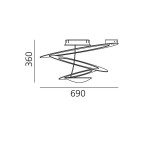 ARTEMIDE PLAFONIERA PIRCE MINI HALO