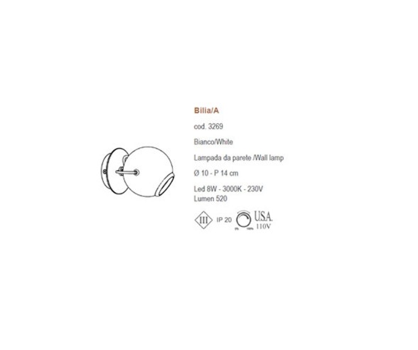 SIKREA APPLIQUE BILIA LED