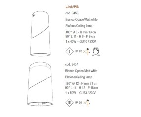 SIKREA APPLIQUE/PLAFONIERA LINK 2