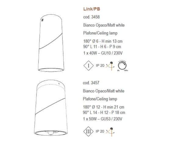 SIKREA APPLIQUE/PLAFONIERA LINK