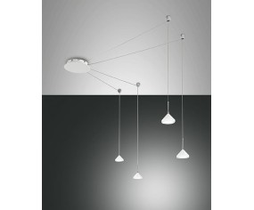 FABAS LUCE SOSPENSIONE ISABELLA LED 4 LUCI