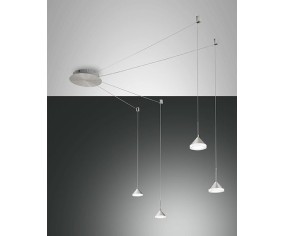 FABAS LUCE SOSPENSIONE ISABELLA LED 4 LUCI 2