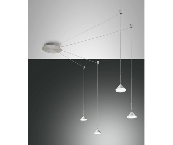 FABAS LUCE SOSPENSIONE ISABELLA LED 4 LUCI