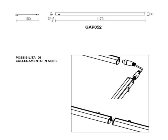 GEA LUCE STRISCIA LED GAP050