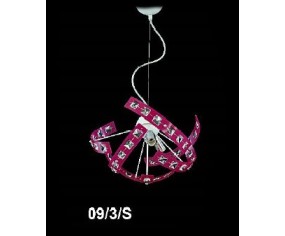 LAMPADARIO fucsia e bianco 09/3/s
