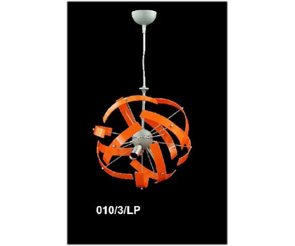 LAMPADARIO arancione 010/3/lp