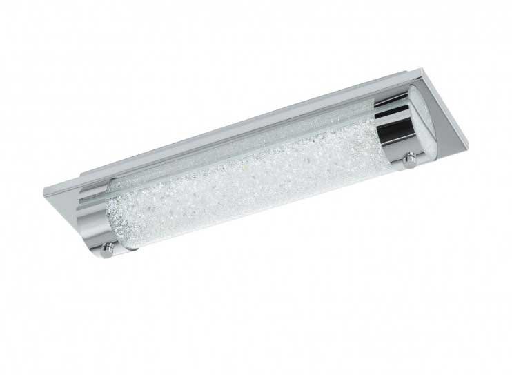 Plafoniere Con Gocce Di Cristallo : Eglo tolorico led applique plafoniera in acciaio e vetro con cristalli