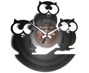 OROLOGIO DA PARETE DA PARETE TRE CIVETTE SUL COMO'