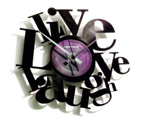 OROLOGIO MODERNO DA PARETE LIVE LOVE LAUGH