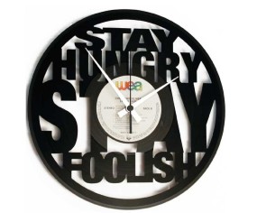 OROLOGIO DA PARETE STAY HUNGRY STAY FOOLISH