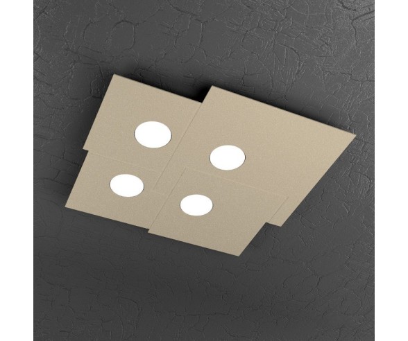 TOP LIGHT PLAFONIERA PLATE 1129PL4 SABBIA GRIGIO