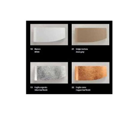 BRAGA ILLUMINAZIONE APPLIQUE VIRGOLA METALLO 2