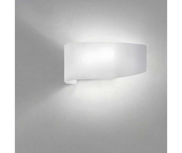 BRAGA ILLUMINAZIONE APPLIQUE VIRGOLA VETRO