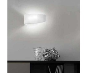 BRAGA ILLUMINAZIONE APPLIQUE VIRGOLA VETRO