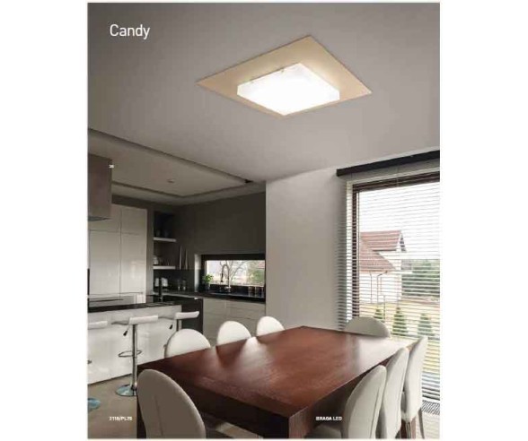 BRAGA ILLUMINAZIONE PLAFONIERA CANDY LED PL 70