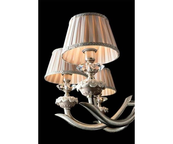 LUX ILLUMINAZIONE LAMPADARIO CAROLA 6 LUCI