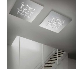 BRAGA ILLUMINAZIONE PLAFONIERA CRISTALLI PL36