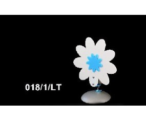 LUME FIORE BIANCO E CELESTE
