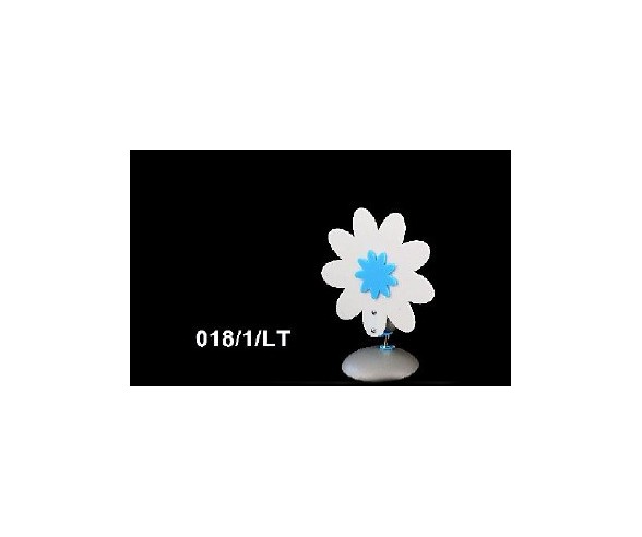 LUME FIORE BIANCO E CELESTE