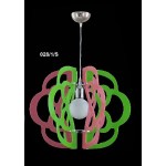 DE MAIO PLEXIGLASS SOSPENSIONE VERDE E ROSA