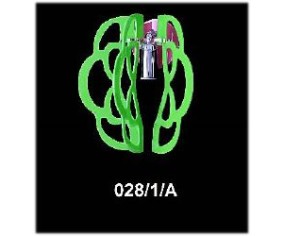 DE MAIO PLEXIGLASS SOSPENSIONE VERDE E ROSA