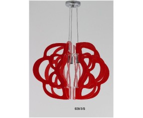 DE MAIO PLEXIGLASS SOSPENSIONE ROSSA