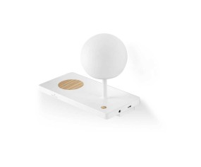 LAMPADA DA PARETE NIKO LED SINISTRA CARICATORE WIRELESS FB