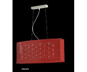 DE MAIO PLEXIGLASS SOSPENSIONE ROSSO