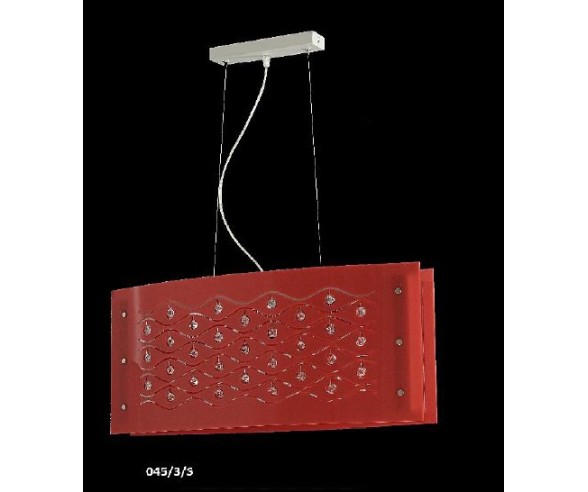 DE MAIO PLEXIGLASS SOSPENSIONE ROSSO