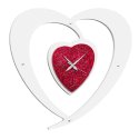 PINTDECOR OROLOGIO DA PARETE CUORE ROSSO