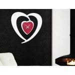 PINTDECOR OROLOGIO DA PARETE CUORE ROSSO