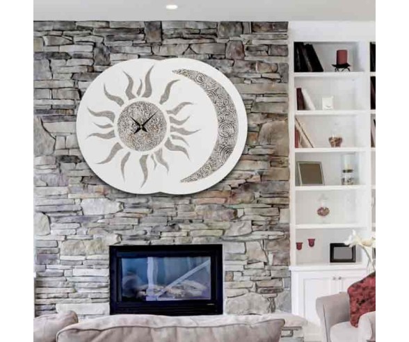 PINTDECOR OROLOGIO DA PARETE SOLE LUNA