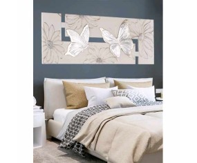 PINTDECOR QUADRO FARFALLE ARGENTO