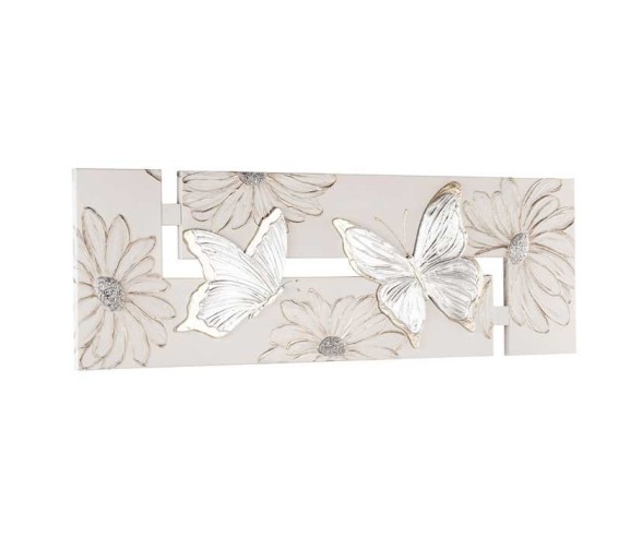 PINTDECOR QUADRO FARFALLE ARGENTO