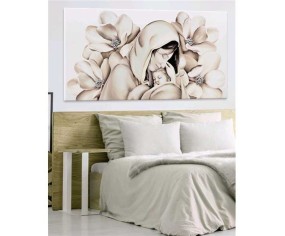 PINTDECOR CAPEZZALE MATERNITA' CON FIORI BEIGE