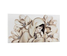 PINTDECOR CAPEZZALE MATERNITA' CON FIORI BEIGE 2