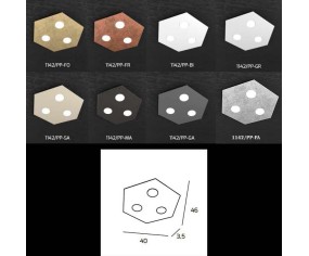 TOPLIGHT PLAFONIERA/APPLIQUE TP-HEXAGON 2