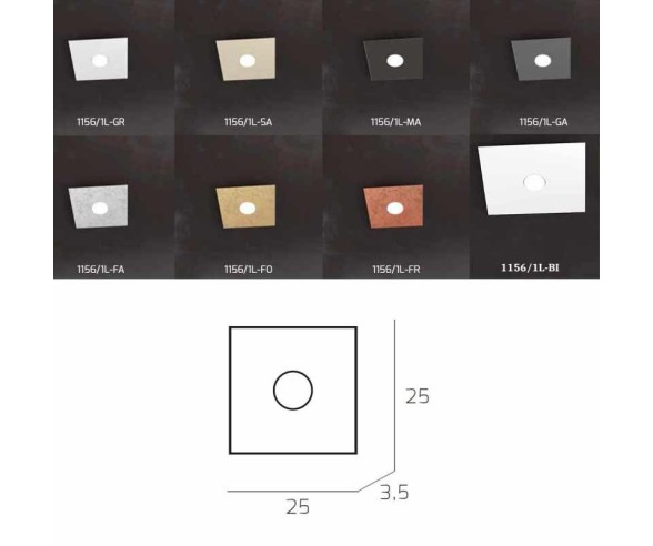 TOP LIGHT APPLIQUE/PLAFONIERA ECCENTRIC 1L