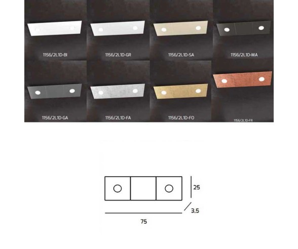 TOP LIGHT APPLIQUE/PLAFONIERA ECCENTRIC