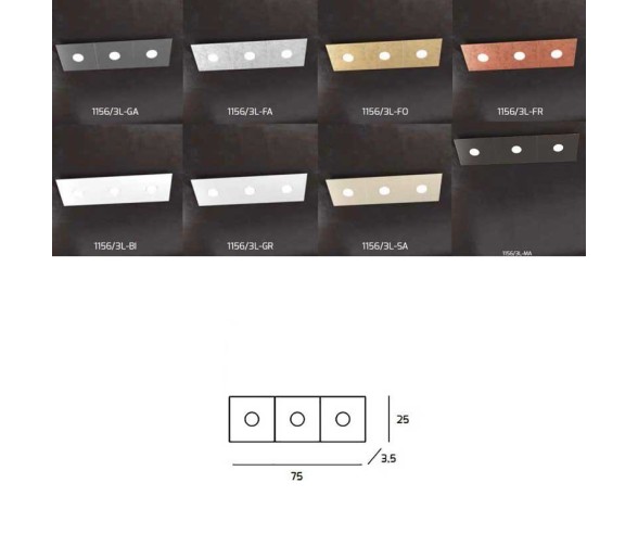 TOP LIGHT APPLIQUE/PLAFONIERA ECCENTRIC