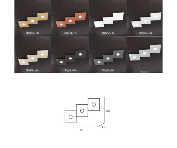 TOP LIGHT APPLIQUE/PLAFONIERA ECCENTRIC