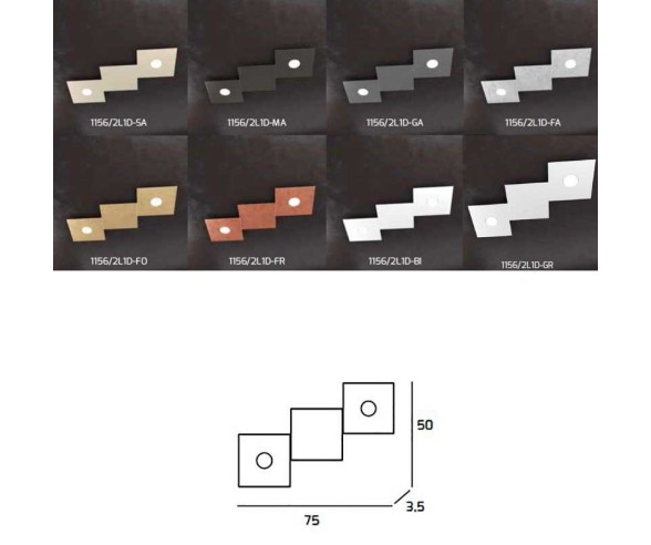 TOP LIGHT APPLIQUE/PLAFONIERA ECCENTRIC