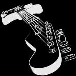 PINTDECOR QUADRO CHITARRA BIANCONERA
